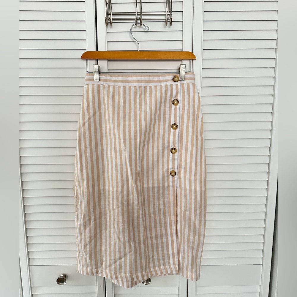 New Abercrombie Stripe Skirt Small